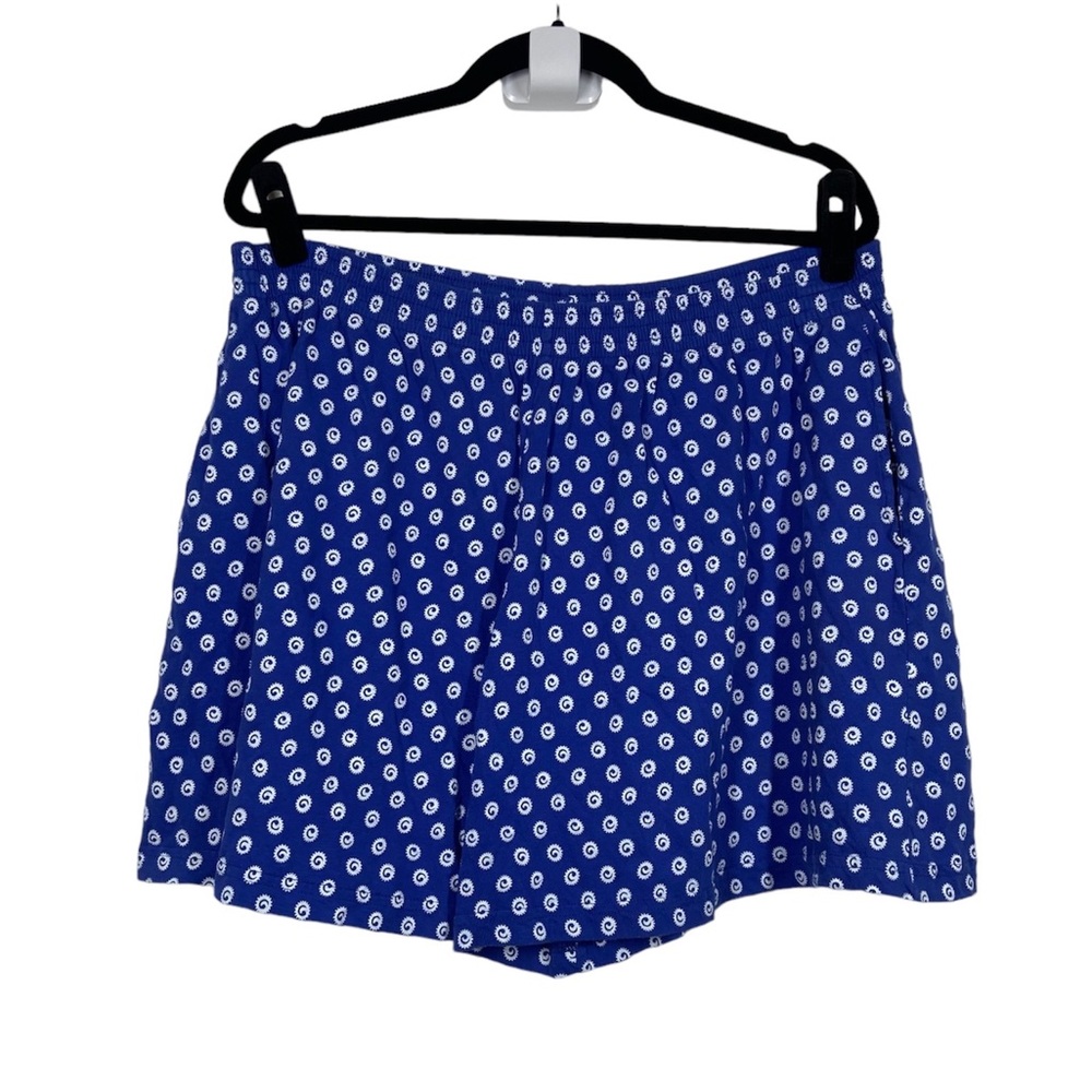 Liz Sport Shorts Vintage High Waist Spiral Print Oversize